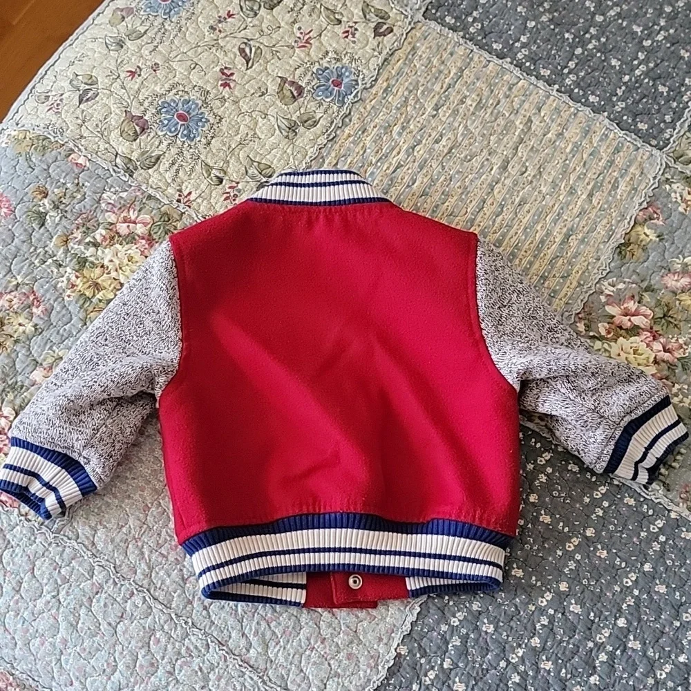 GYMBOREE BABY BOYS STADIUM JACKET LETTER 6 9 12 MONTHS COAT